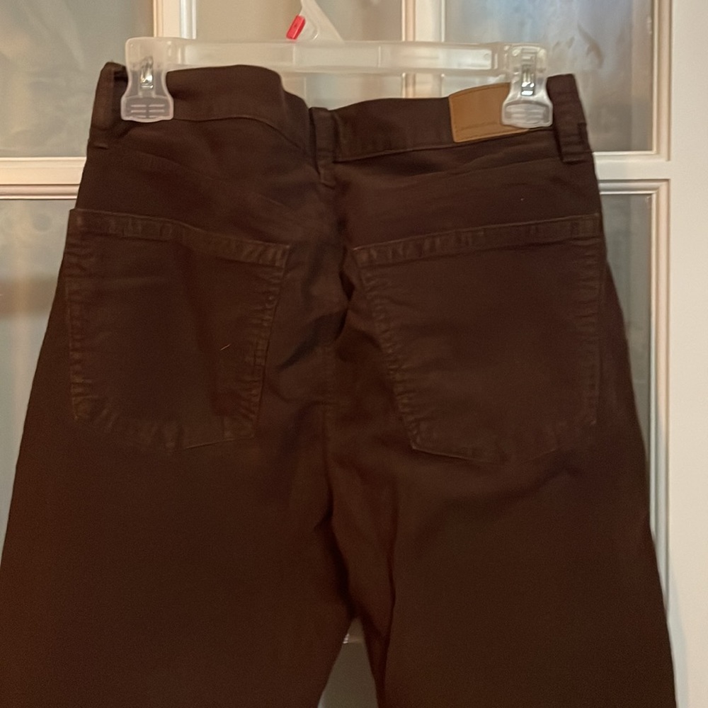 American Eagle Outfitters Straight Leg Pants in Dark Brown - Picture 4 of 6